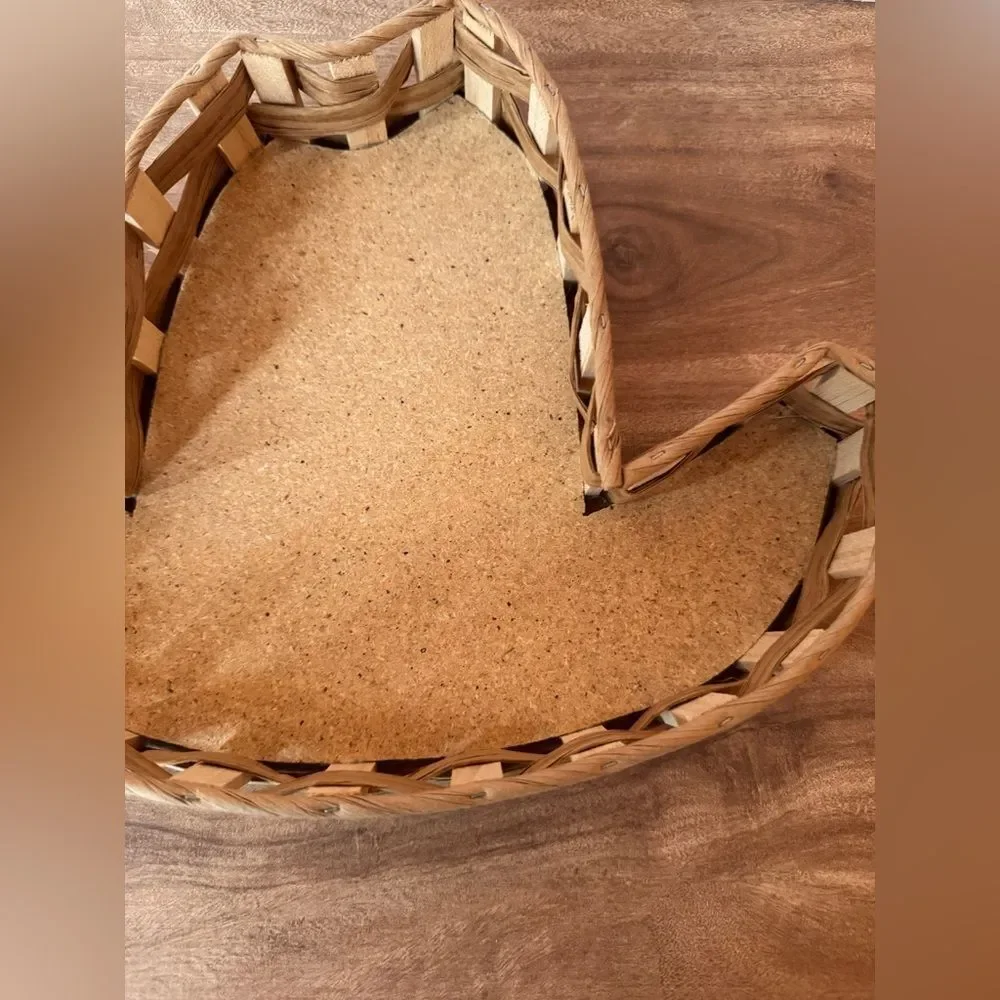Wicker Serving Tray Cowboy Western by Vine Tique Bamboo Vintage Arby’s Country